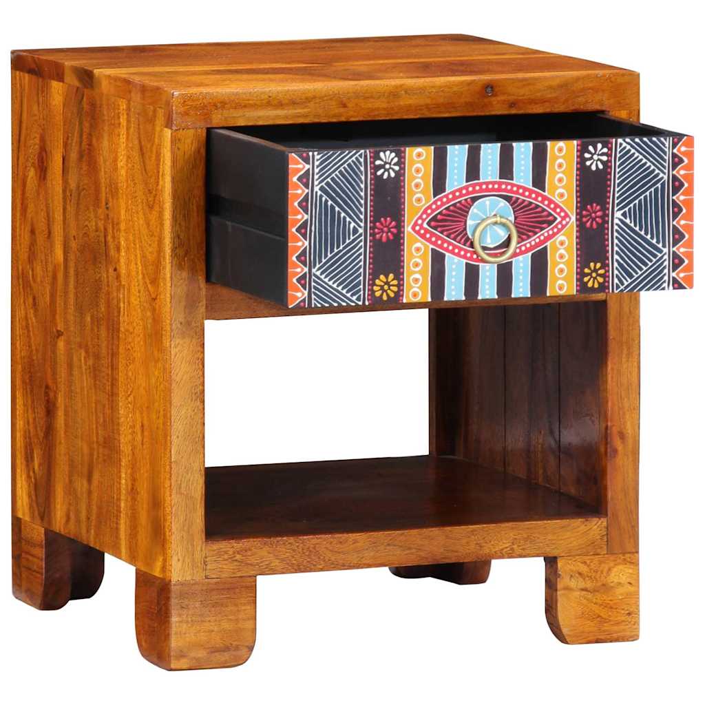 Buffet Multicolore 40 x 35 x 45 cm Bois d'acacia massif - XIOS