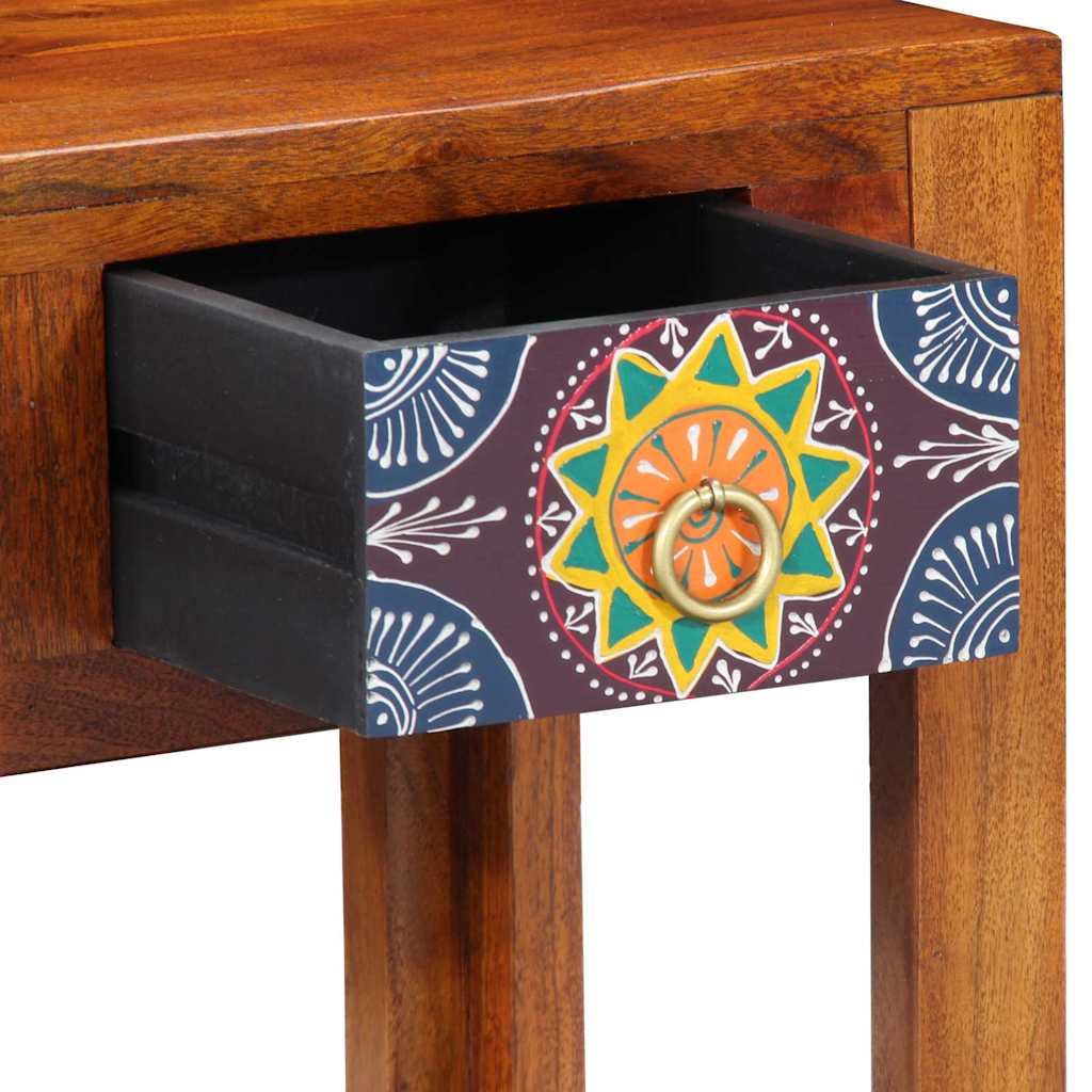 Table d'appoint Marron 40 x 30 x 36 cm Bois d'acacia massif - XIOS