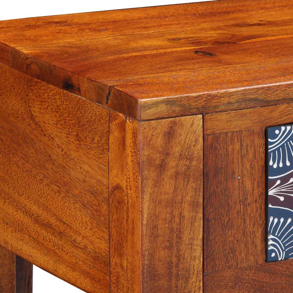 Table d'appoint Marron 40 x 30 x 36 cm Bois d'acacia massif - XIOS