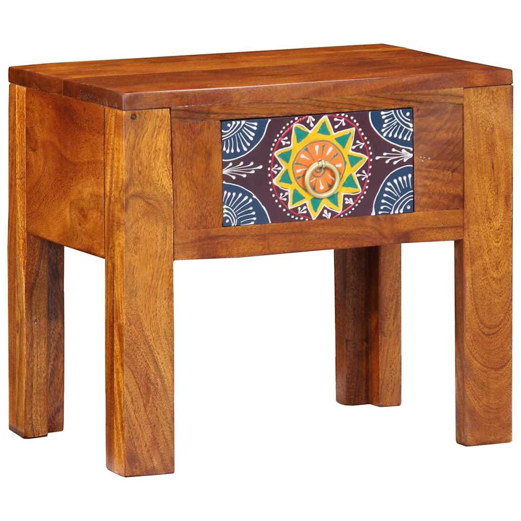 Table d'appoint Marron 40 x 30 x 36 cm Bois d'acacia massif - XIOS