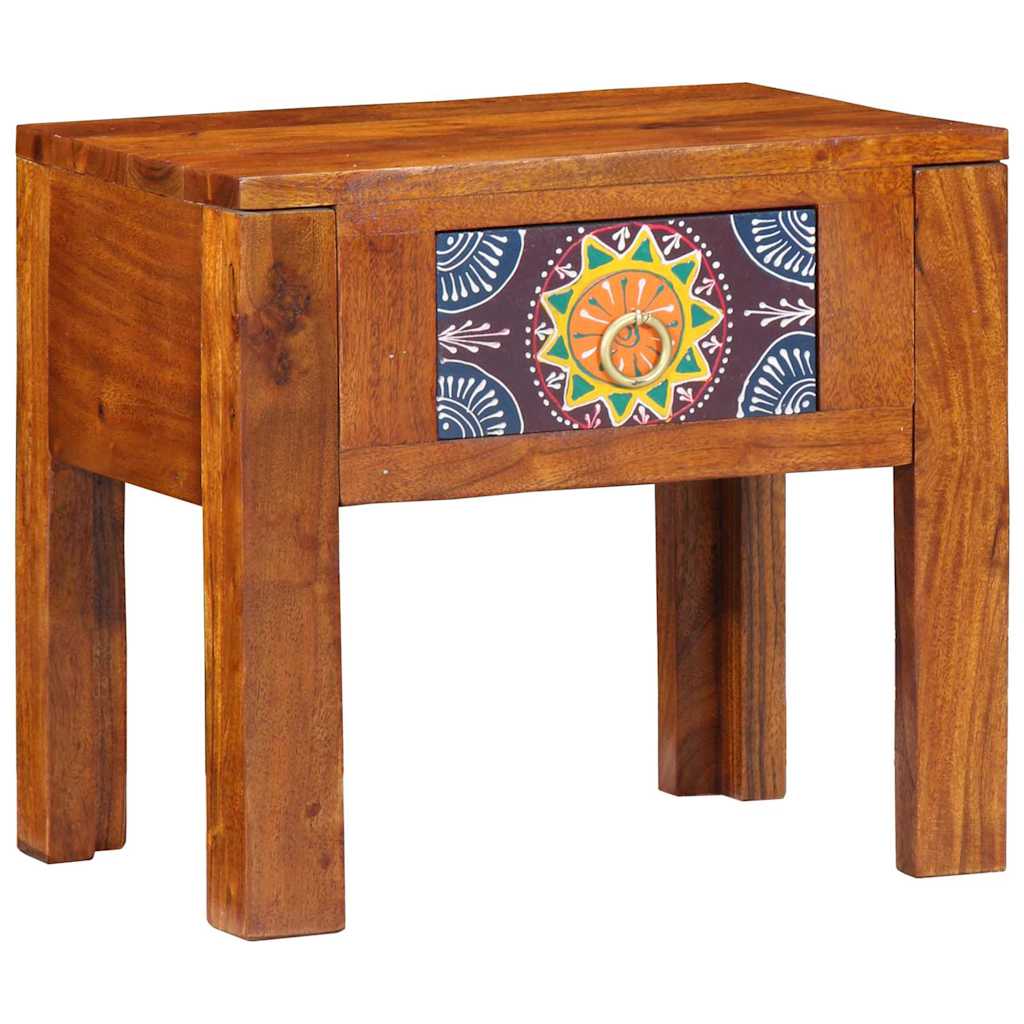 Table d'appoint Marron 40 x 30 x 36 cm Bois d'acacia massif - XIOS
