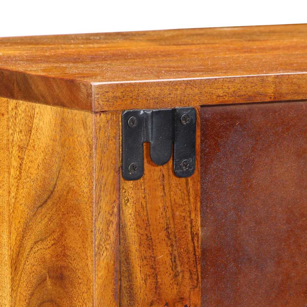 Cabinet de chevet Marron 35 x 30 x 22 cm Bois d'acacia massif - XIOS