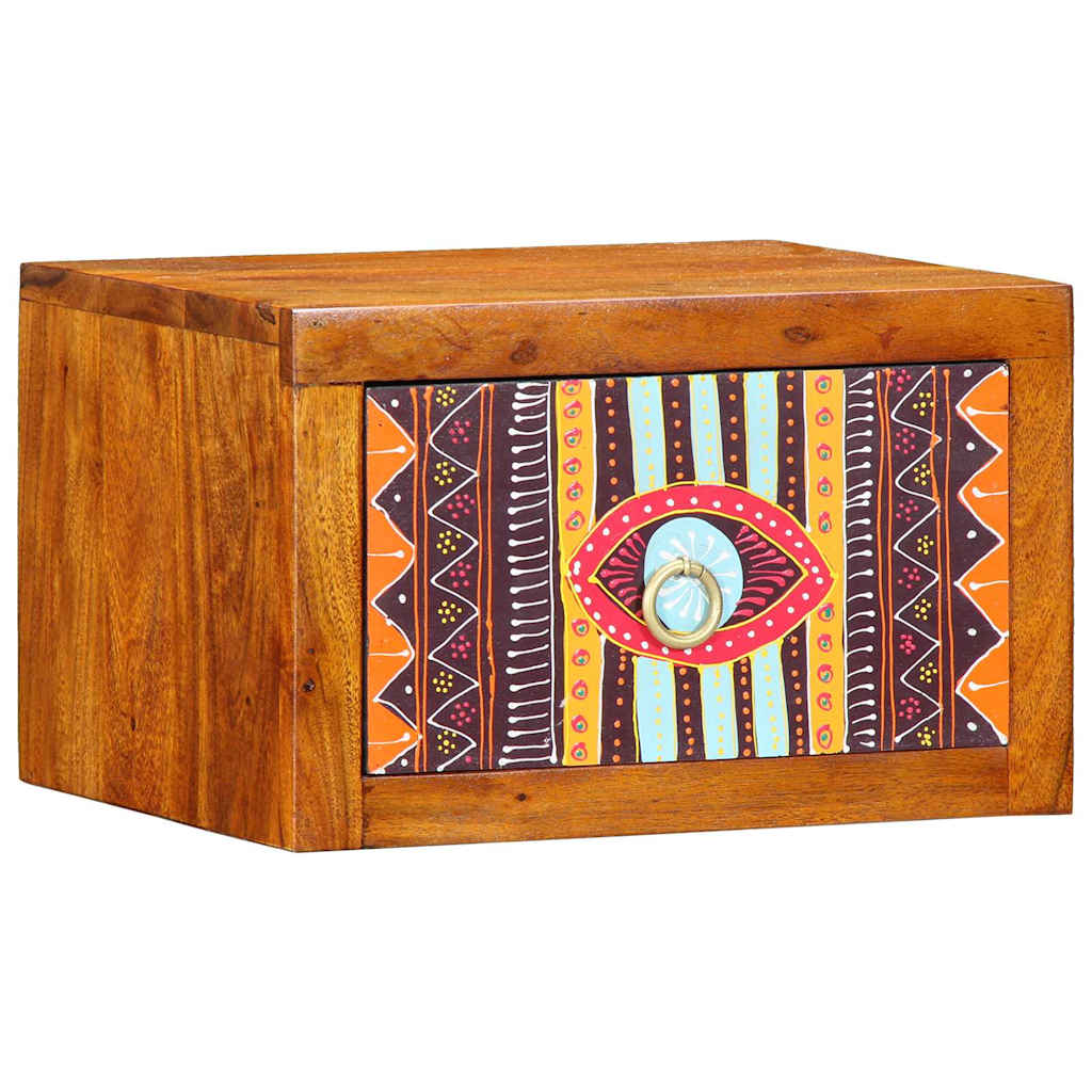 Cabinet de chevet Marron 35 x 30 x 22 cm Bois d'acacia massif - XIOS