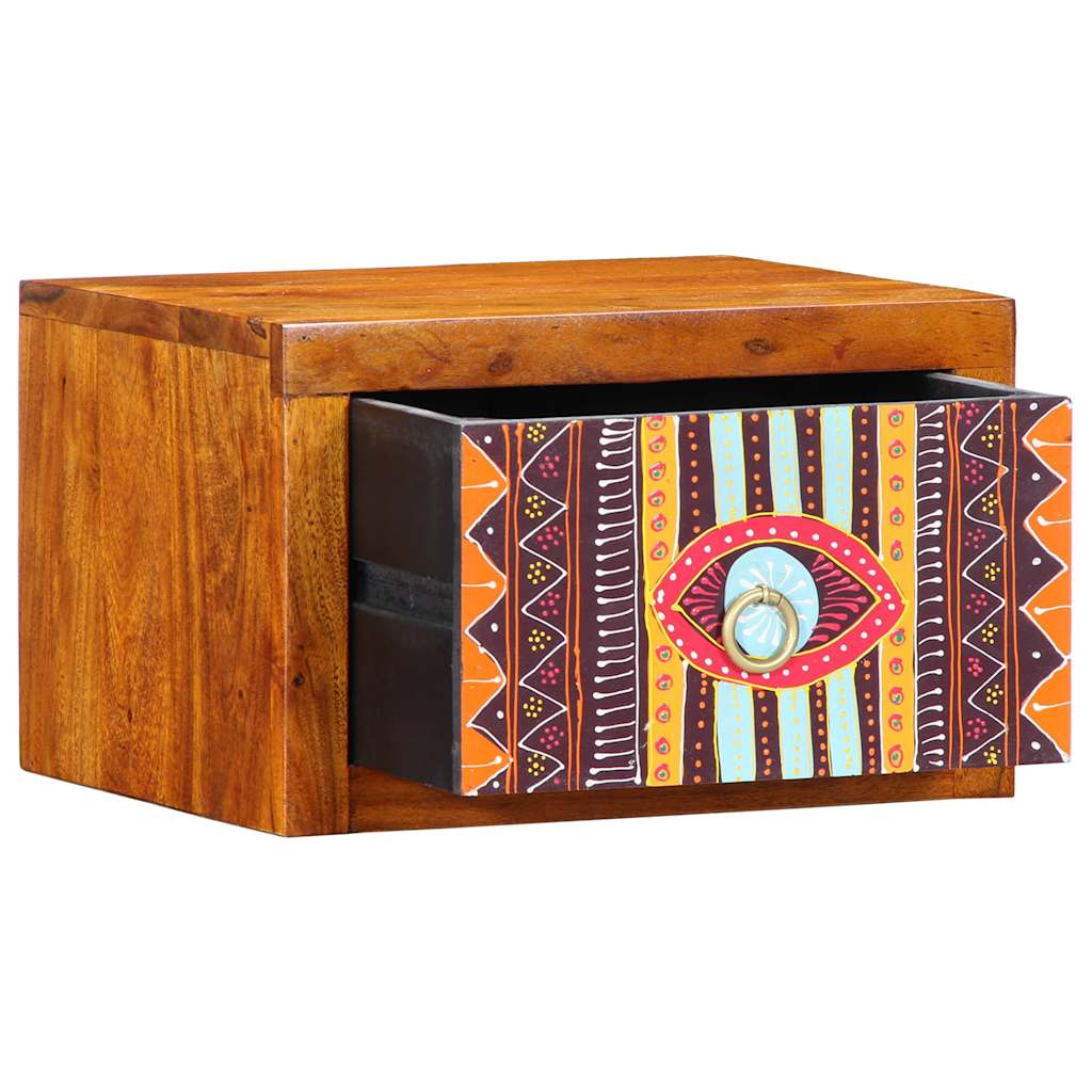 Cabinet de chevet Marron 35 x 30 x 22 cm Bois d'acacia massif - XIOS
