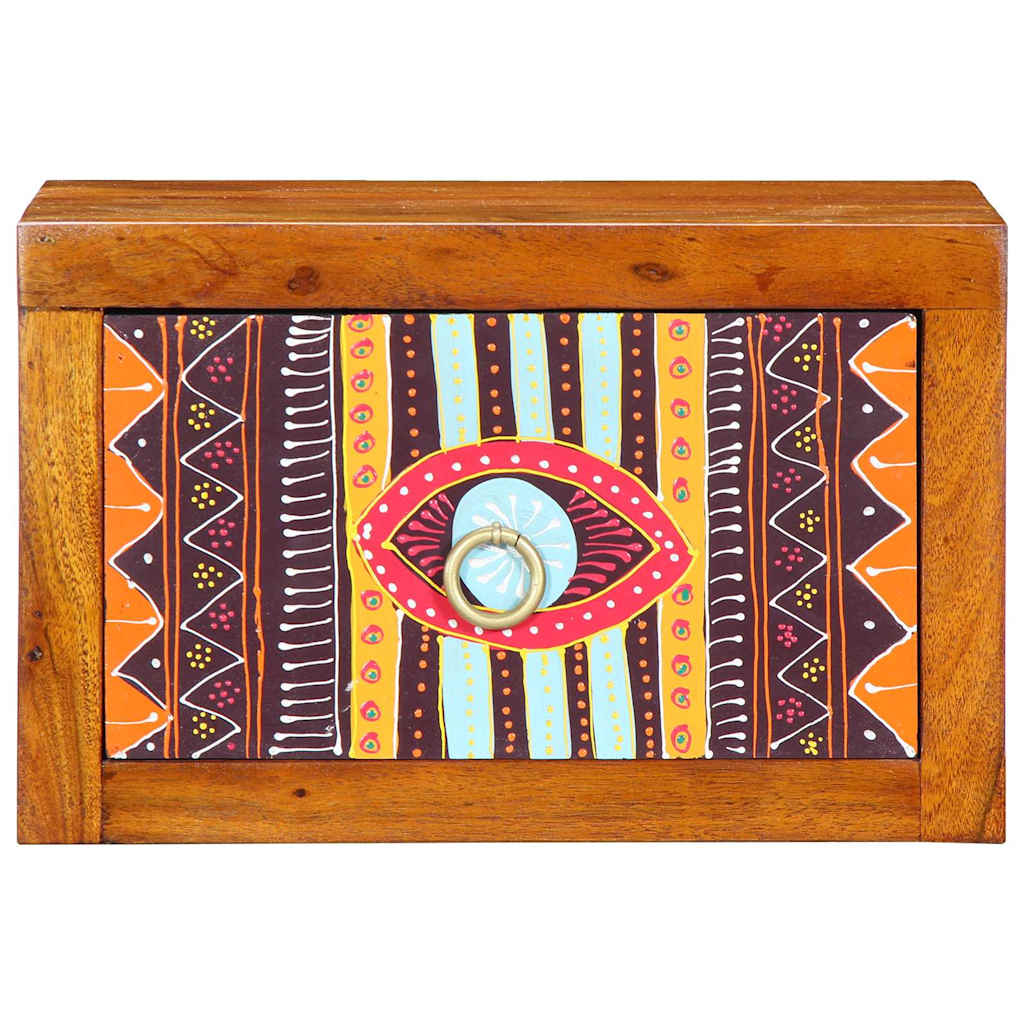Cabinet de chevet Marron 35 x 30 x 22 cm Bois d'acacia massif - XIOS