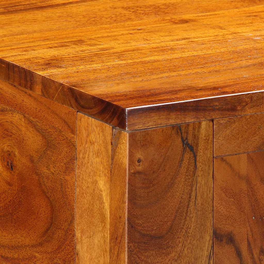 Table de Toilette Marron 90 x 45 x 75 cm Bois d'acacia massif - XIOS