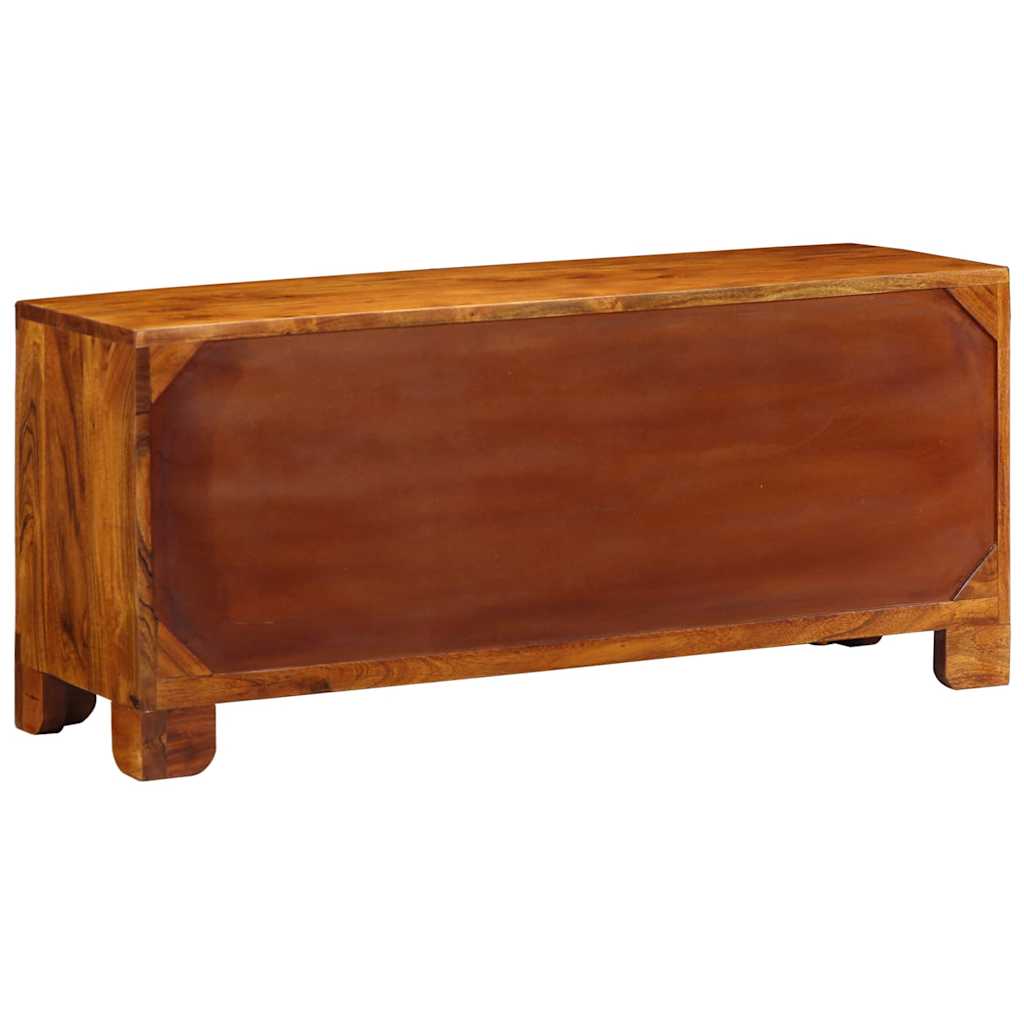 Banc à chaussures marron miel 100 x 35 x 45 cm - XIOS