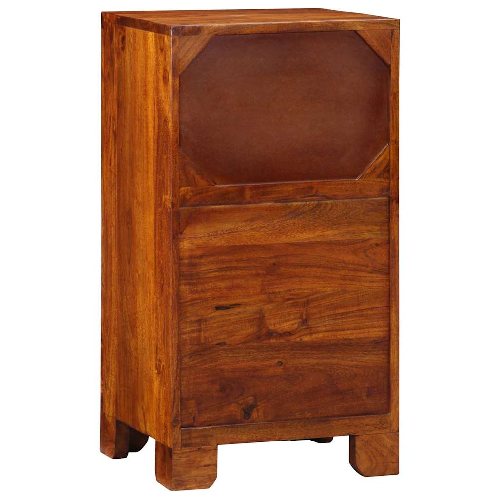 Guéridon téléphone Marron 40 x 35 x 75 cm Bois d'acacia massif - XIOS