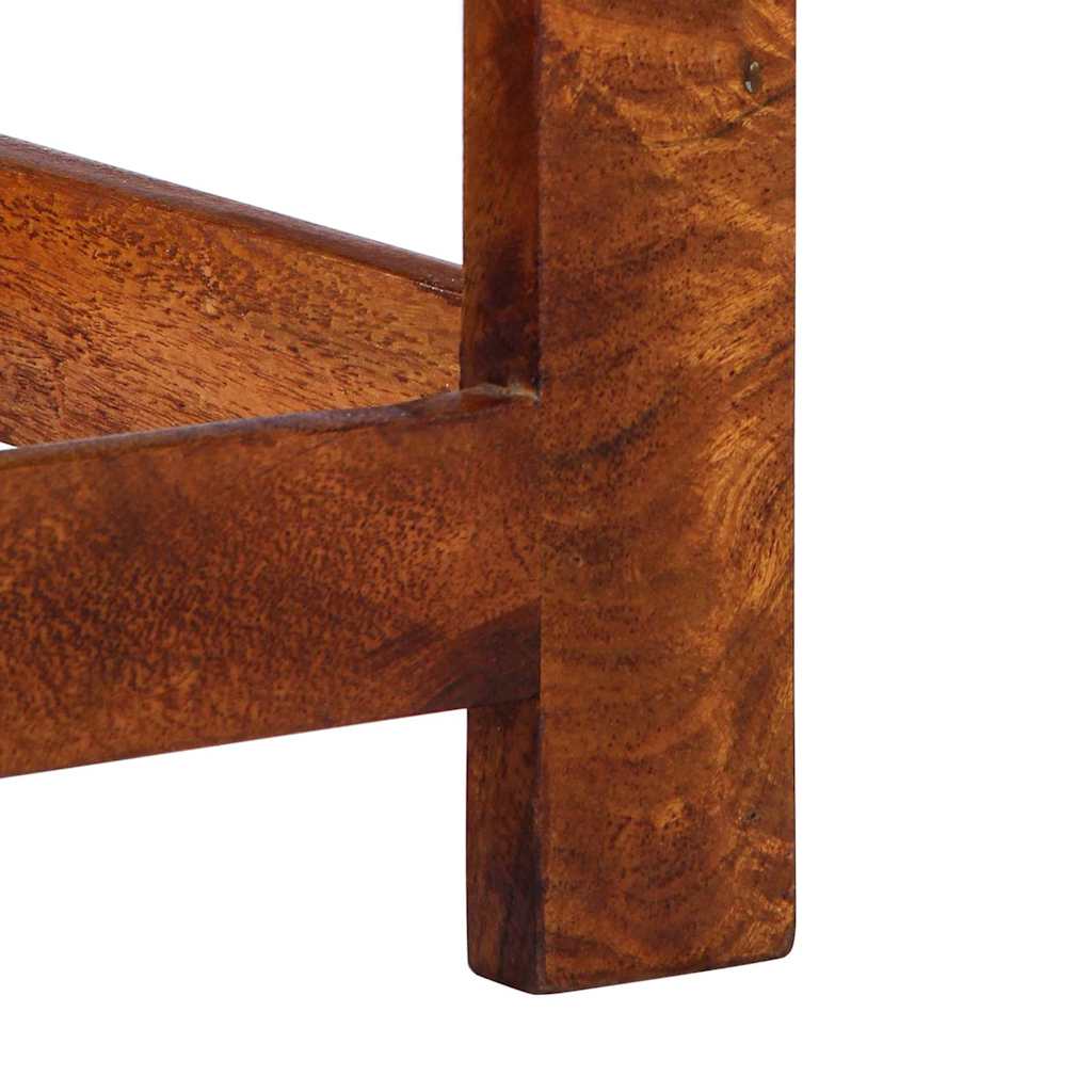 Guéridon téléphone Marron 35 x 35 x 75 cm Bois d'acacia massif - XIOS