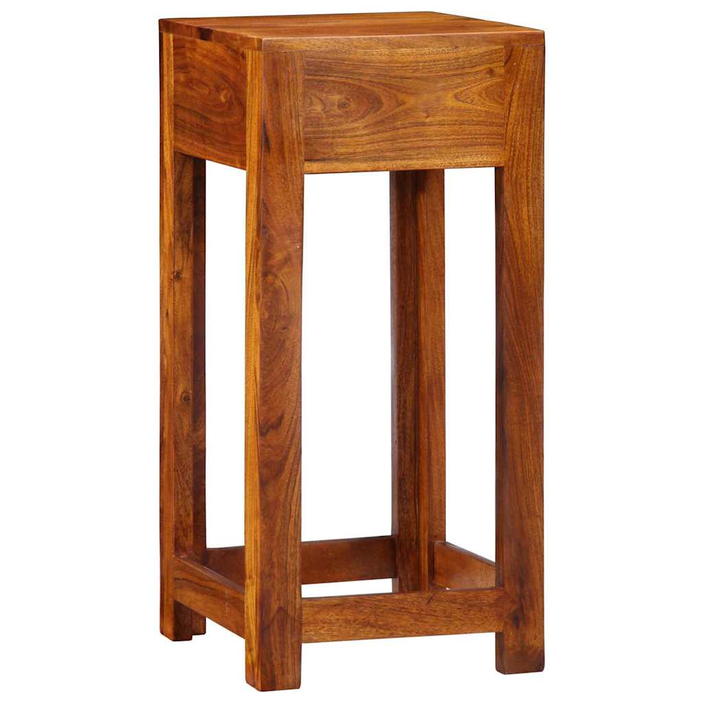 Guéridon téléphone Marron 35 x 35 x 75 cm Bois d'acacia massif - XIOS