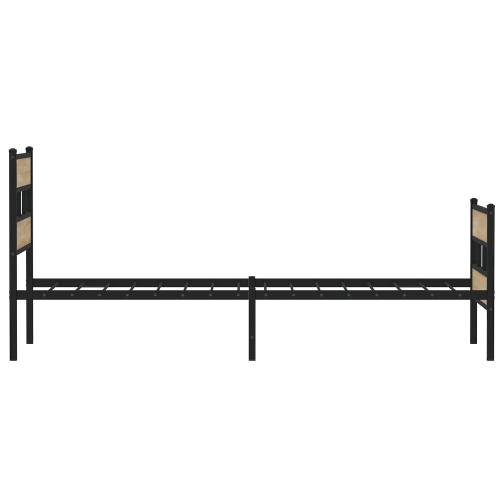 Cadre de lit en métal sans matelas chêne sonoma 80x200 cm - XIOS