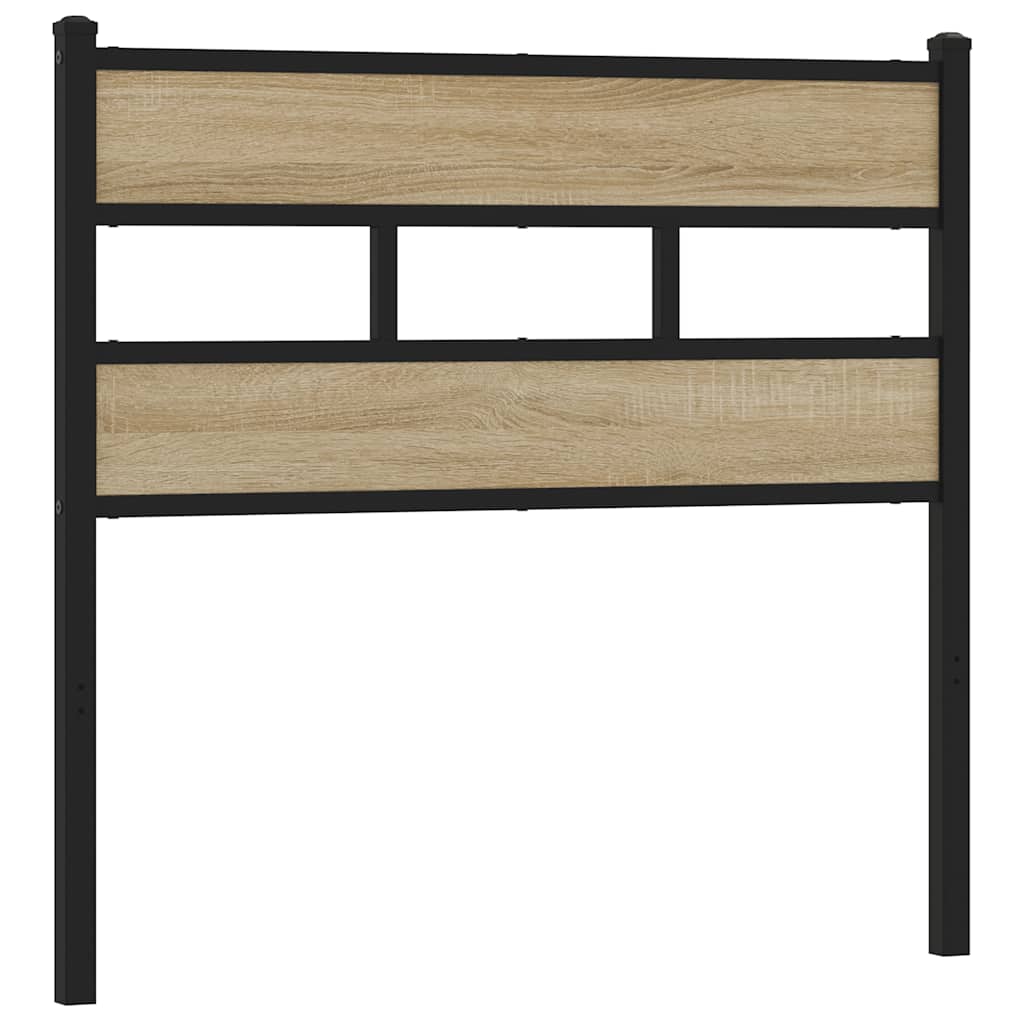 Tête de lit de remplacement chêne sonoma 80 cm fer et bois d’ingénierie - XIOS