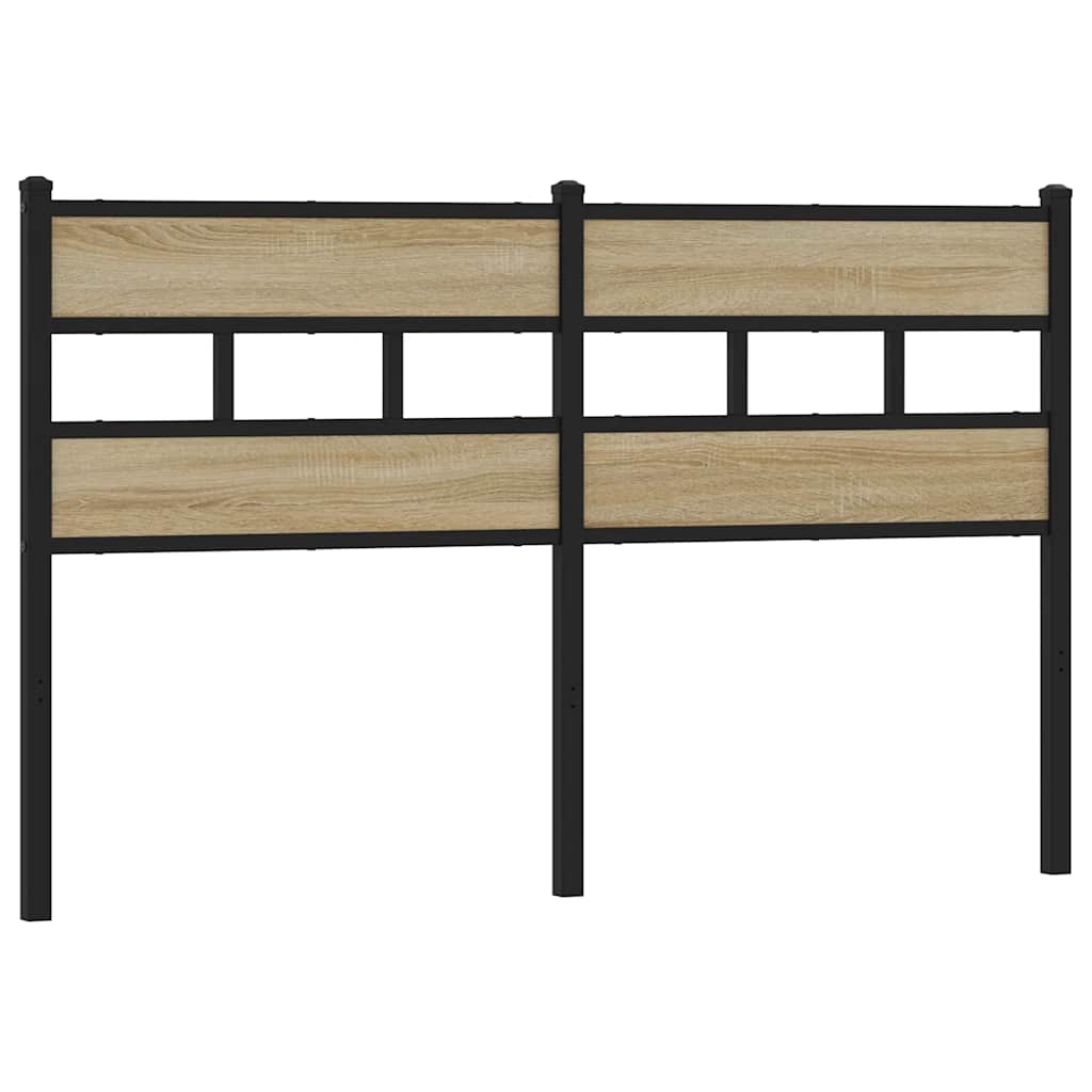 Tête de lit de remplacement chêne sonoma 160 cm fer et bois d’ingénierie - XIOS