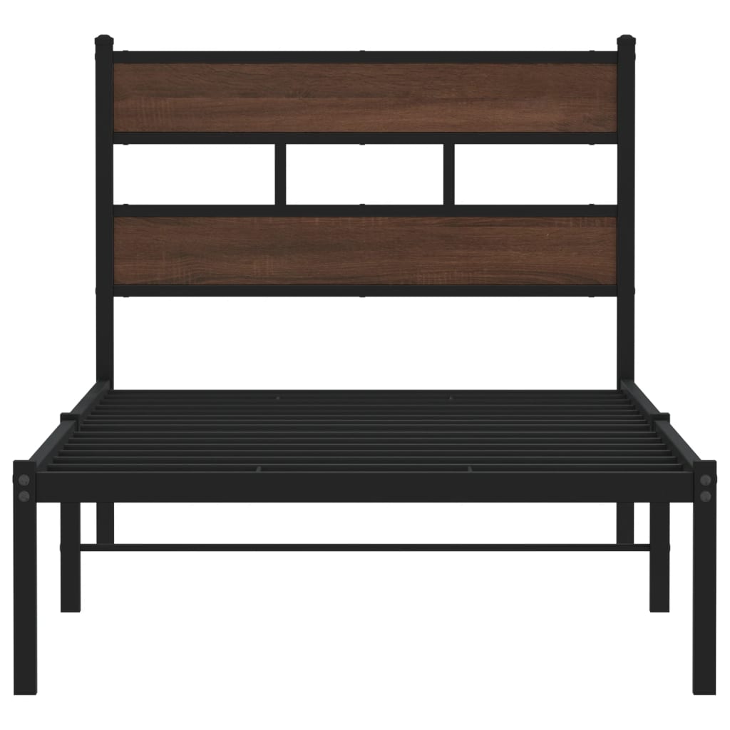Cadre de lit sans matelas avec tête de lit 100x190 cm - XIOS