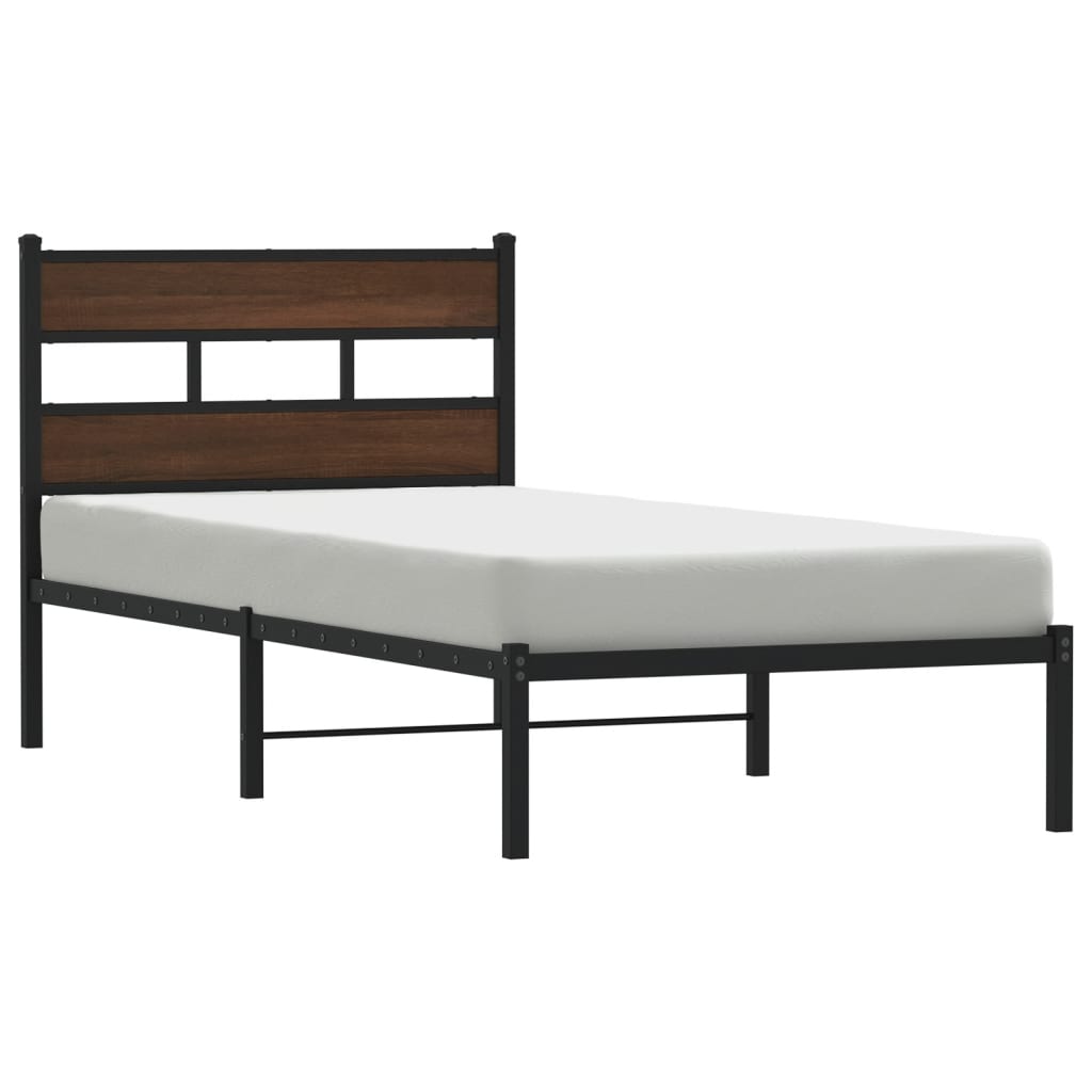 Cadre de lit sans matelas avec tête de lit 100x200 cm - XIOS
