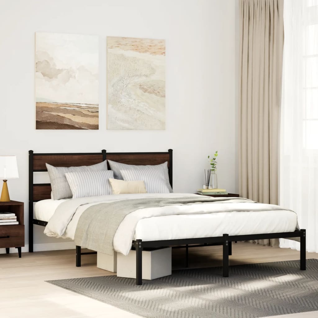Cadre de lit sans matelas avec tête de lit 137x190 cm - XIOS