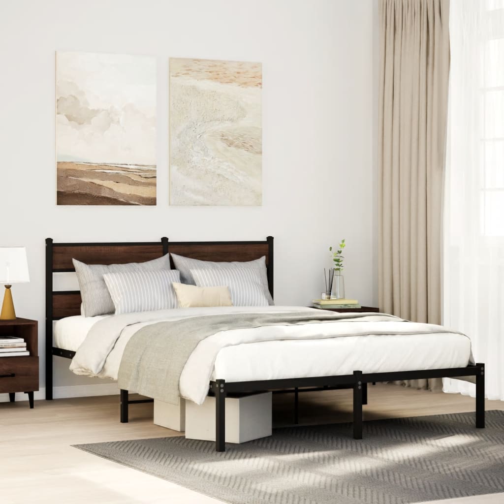 Cadre de lit sans matelas avec tête de lit 140x190 cm - XIOS