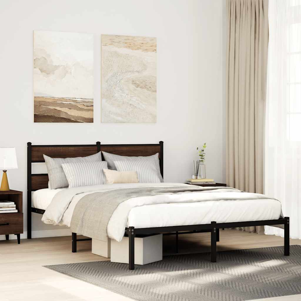 Cadre de lit sans matelas avec tête de lit 150x200 cm - XIOS