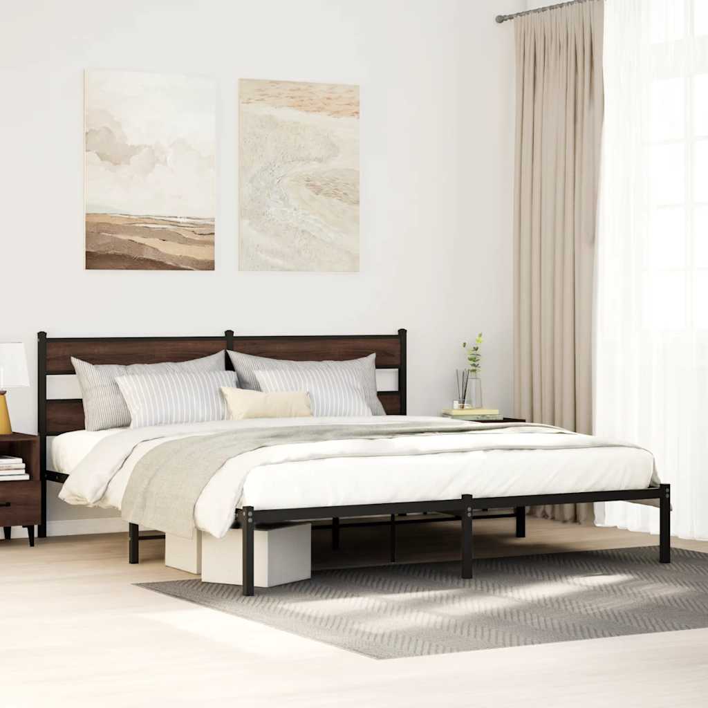 Cadre de lit sans matelas avec tête de lit 180x200 cm - XIOS