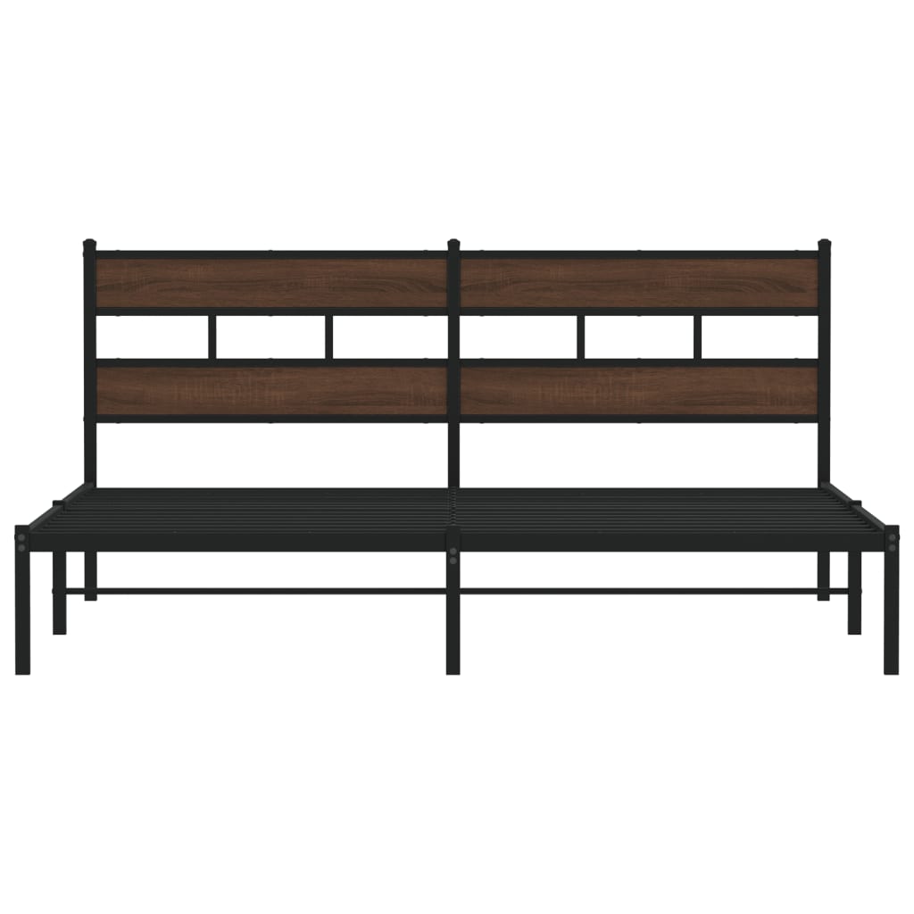 Cadre de lit sans matelas avec tête de lit 200x200 cm - XIOS