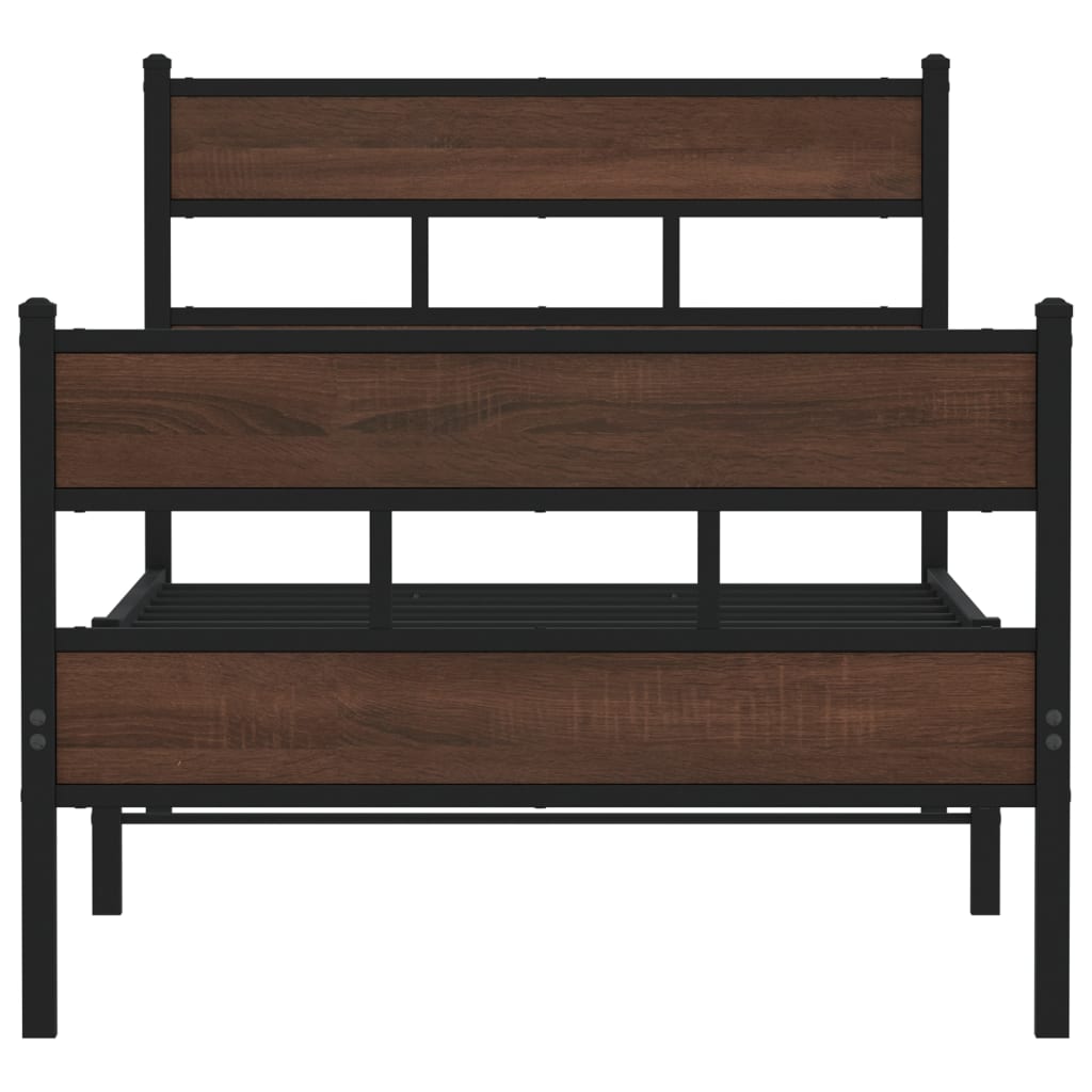 Cadre de lit sans matelas avec tête de lit pied de lit 80x200cm - XIOS