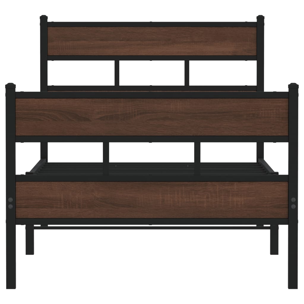 Cadre de lit sans matelas avec tête de lit pied de lit 90x190cm - XIOS