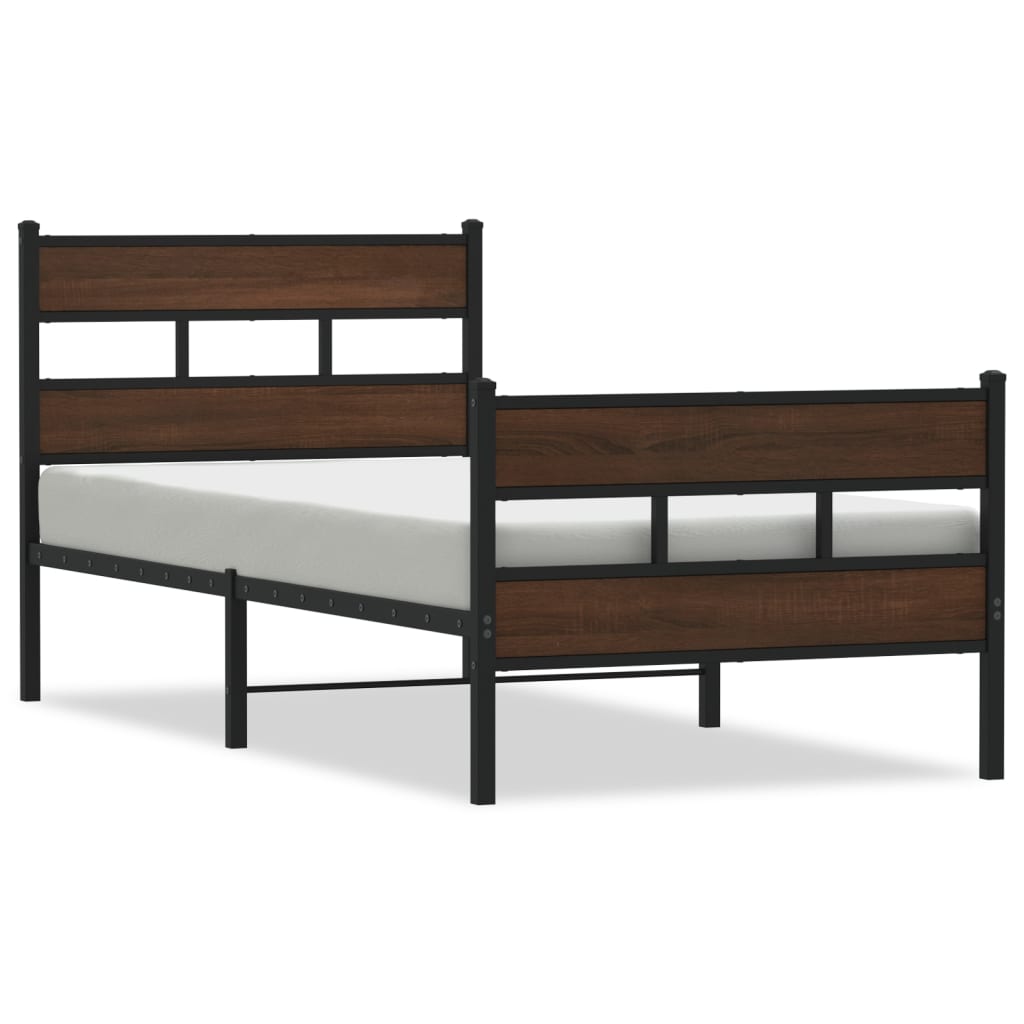 Cadre de lit sans matelas avec tête de lit et pied de lit - XIOS