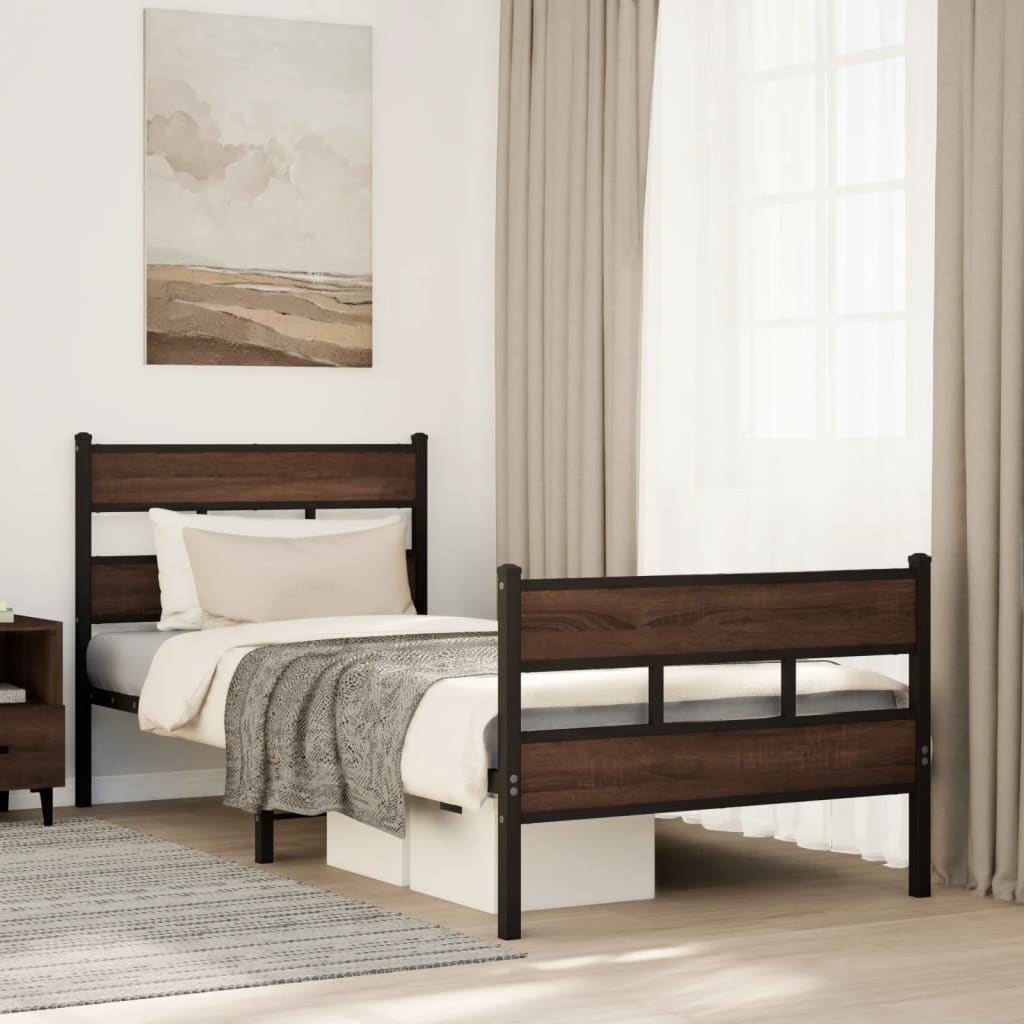 Cadre de lit sans matelas avec tête de lit et pied de lit - XIOS