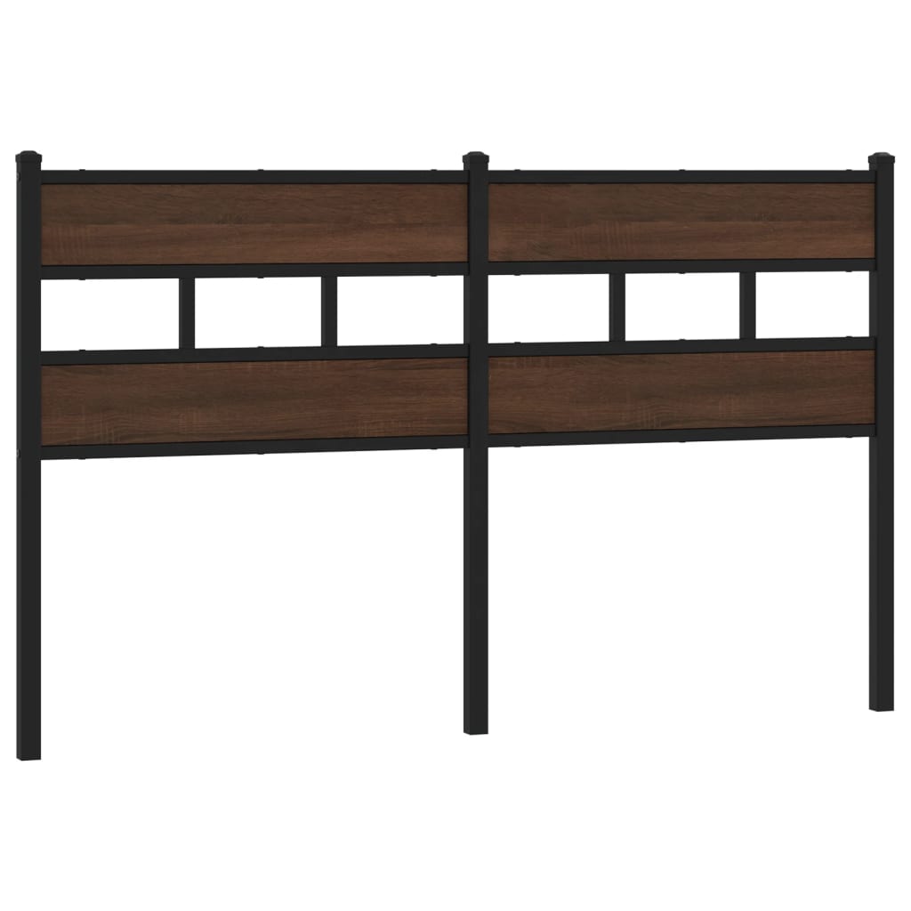 Tête de lit chêne marron 150 cm acier et bois d'ingénierie - XIOS