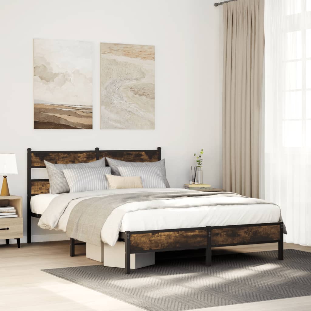 Cadre de lit sans matelas avec tête de lit 140x190 cm - XIOS