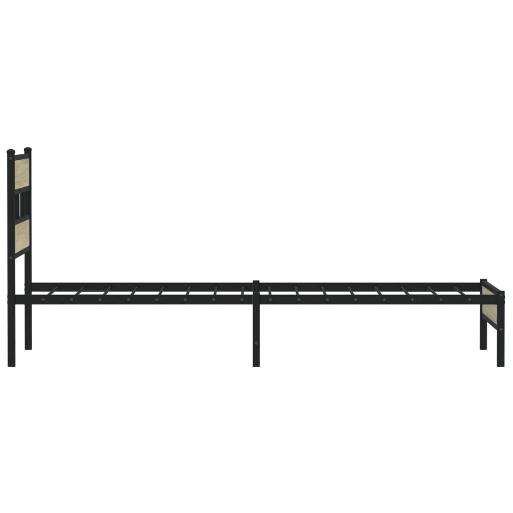 Cadre de lit sans matelas chêne sonoma 75x190 cm - XIOS
