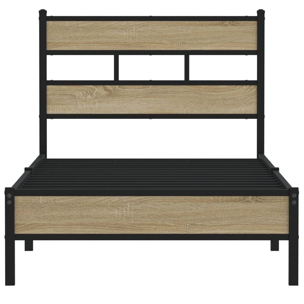 Cadre de lit sans matelas chêne sonoma 80x200 cm - XIOS