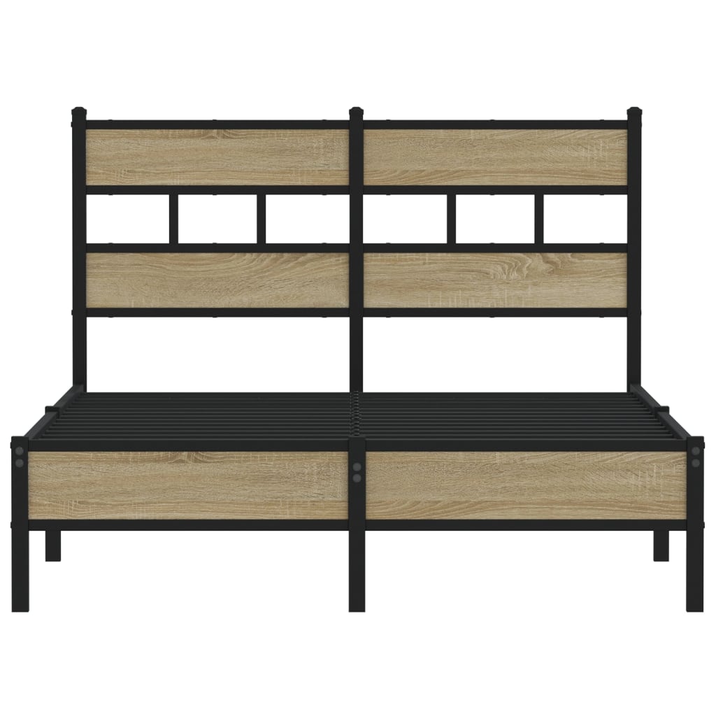 Cadre de lit sans matelas chêne sonoma 120x190 cm - XIOS