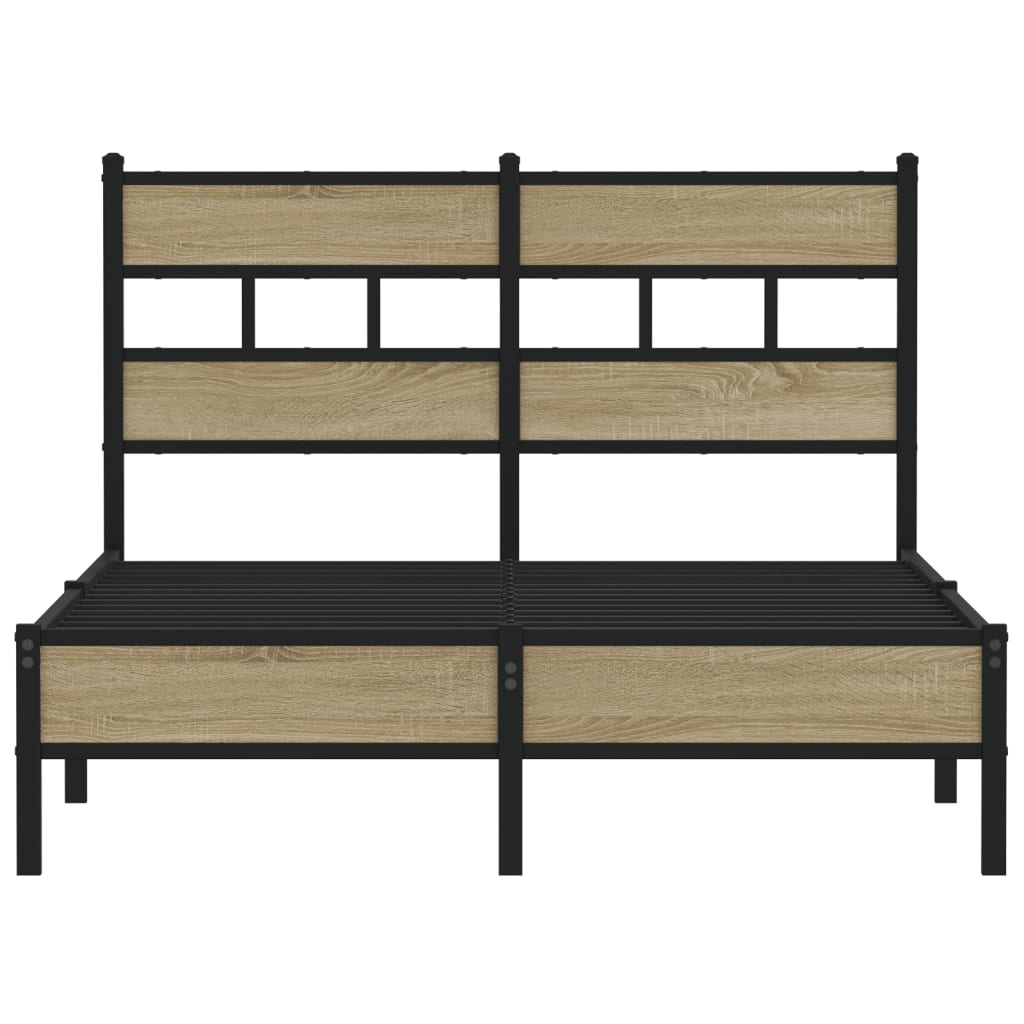 Cadre de lit sans matelas chêne sonoma 120x200 cm - XIOS