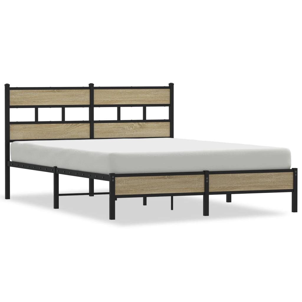 Cadre de lit sans matelas chêne sonoma 140x200 cm - XIOS