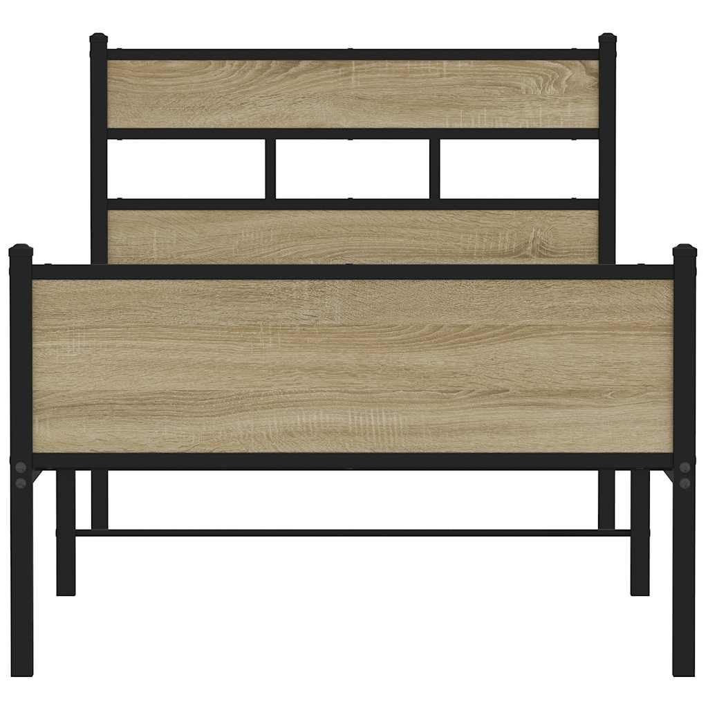 Cadre de lit sans matelas chêne sonoma 80x200 cm - XIOS