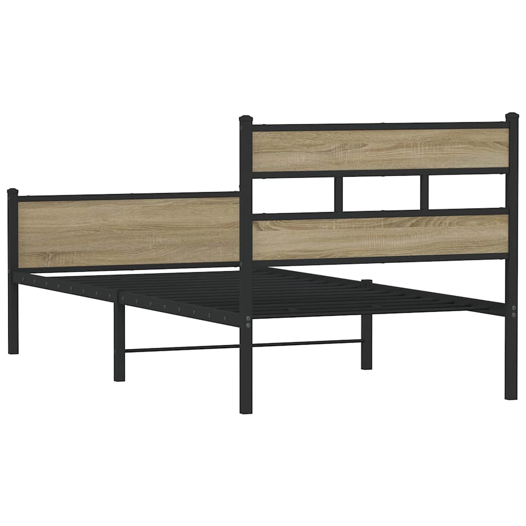 Cadre de lit sans matelas chêne sonoma 80x200 cm - XIOS