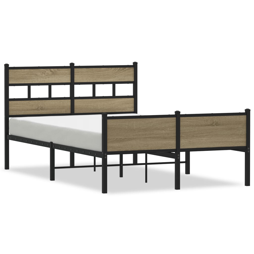 Cadre de lit sans matelas chêne sonoma 120x190 cm - XIOS