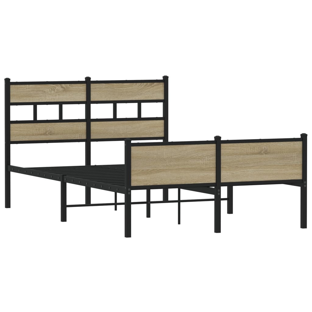 Cadre de lit sans matelas chêne sonoma 120x190 cm - XIOS