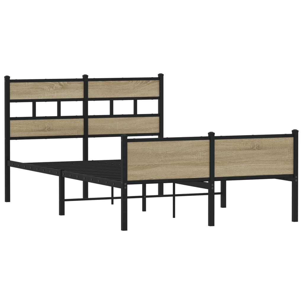 Cadre de lit sans matelas chêne sonoma 120x200 cm - XIOS