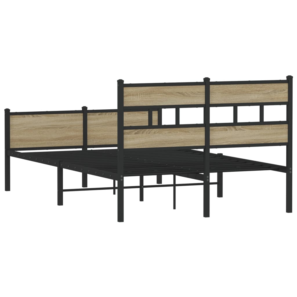 Cadre de lit sans matelas chêne sonoma 120x200 cm - XIOS