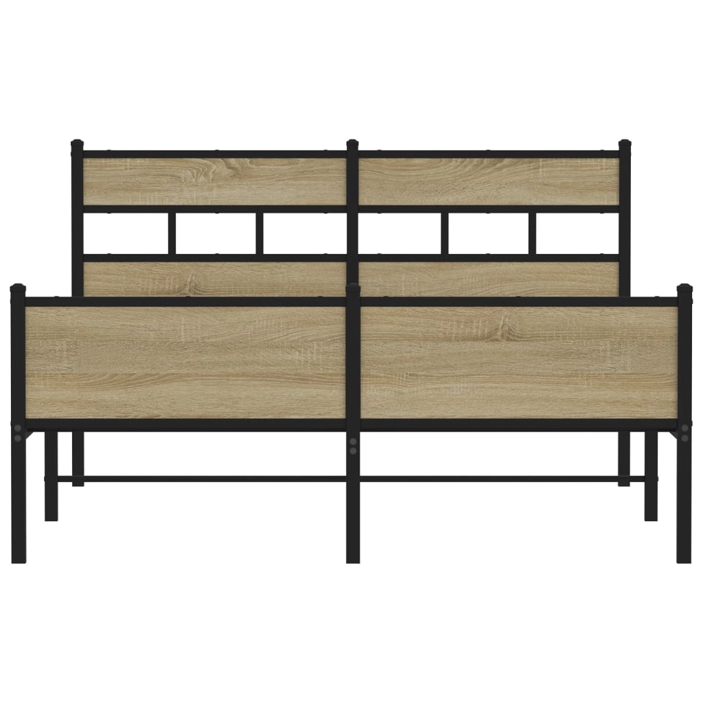 Cadre de lit sans matelas chêne sonoma 140x200 cm - XIOS
