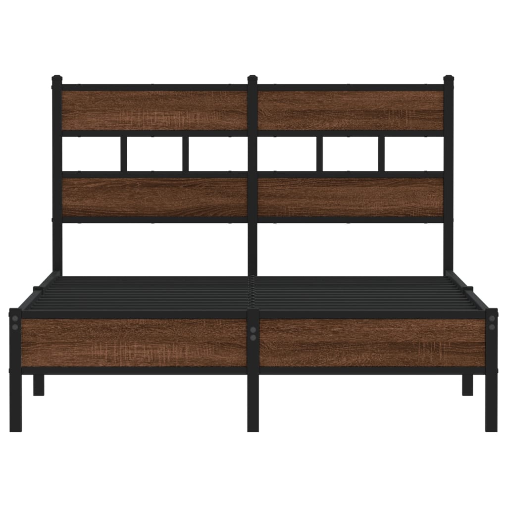 Cadre de lit sans matelas chêne marron 120x200 cm - XIOS