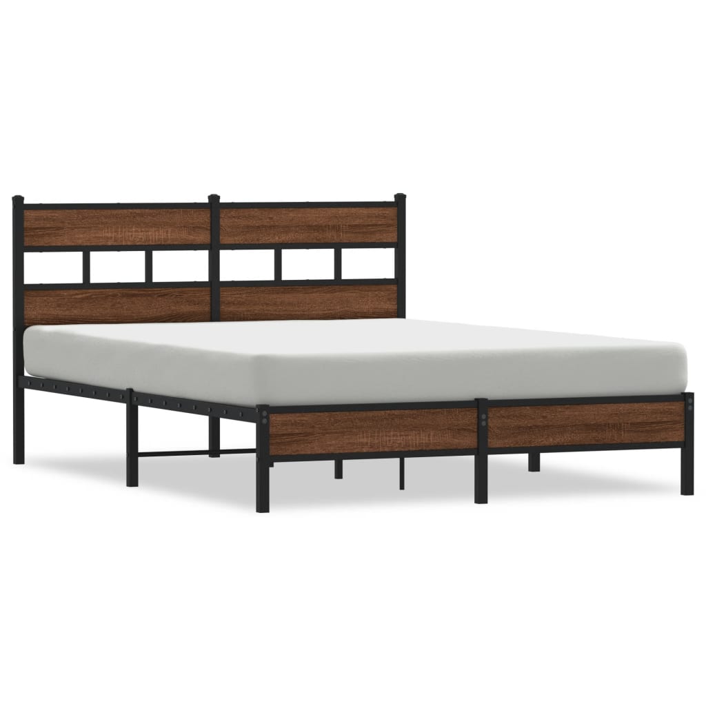 Cadre de lit sans matelas chêne marron 160x200 cm - XIOS