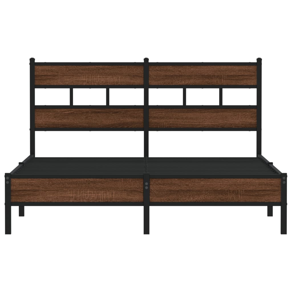 Cadre de lit sans matelas chêne marron 160x200 cm - XIOS
