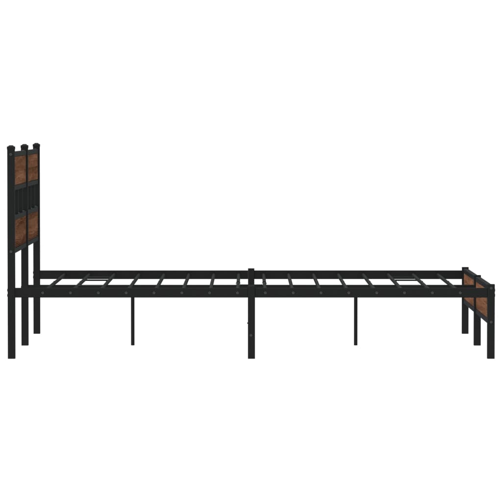 Cadre de lit sans matelas chêne marron 160x200 cm - XIOS