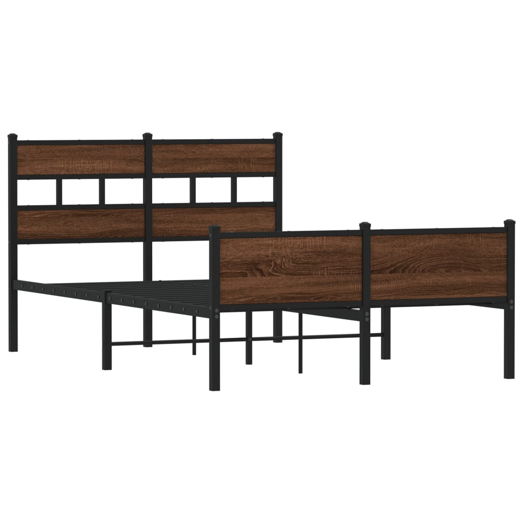Cadre de lit sans matelas chêne marron 120x200 cm - XIOS