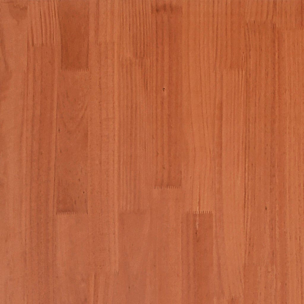 Cadre de lit sans matelas cire marron 140x200cm bois pin massif - XIOS