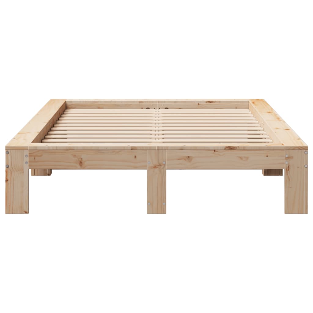 Cadre de lit sans matelas 120x200 cm bois de pin massif - XIOS