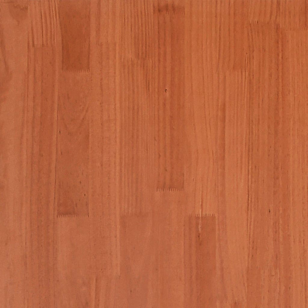 Cadre de lit sans matelas cire marron 120x190cm bois pin massif - XIOS